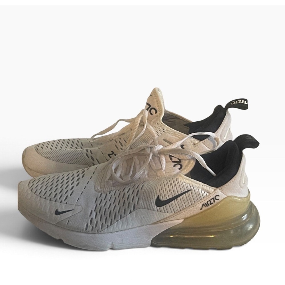 Nike Air Max 270 White Black Women's 9 / Men's 7.5 Sneakers AH8050-100
